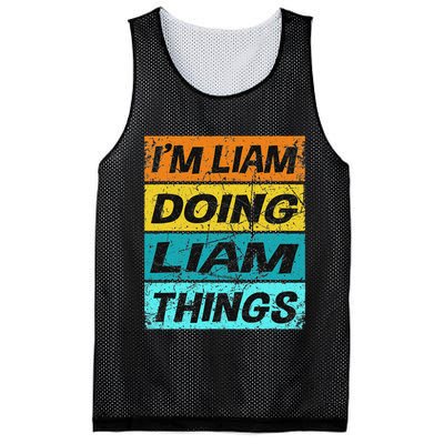 Retro Liam Name Personalized Liam Name Men Kids Mesh Reversible Basketball Jersey Tank