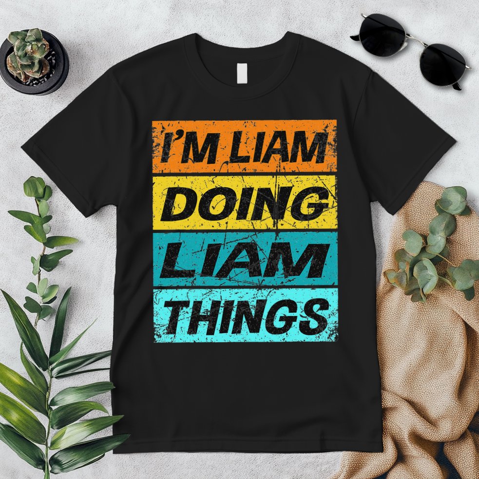 Retro Liam Name Personalized Liam Name Men Kids Premium T-Shirt