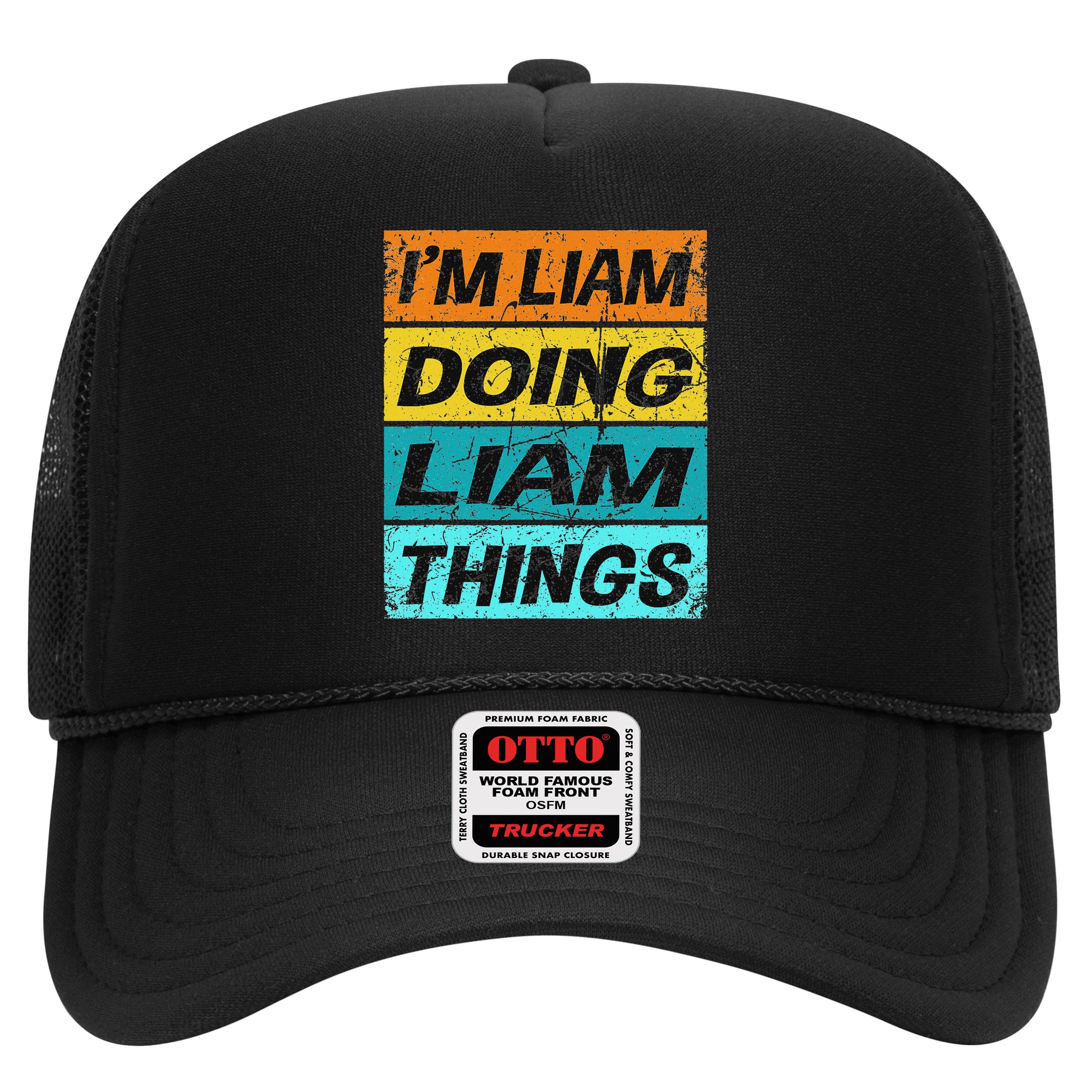 Retro Liam Name Personalized Liam Name Men Kids Hat