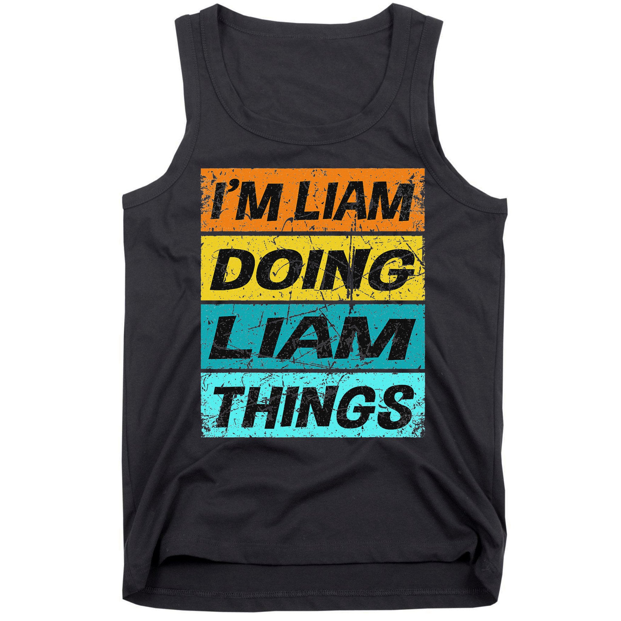 Retro Liam Name Personalized Liam Name Men Kids Tank Top