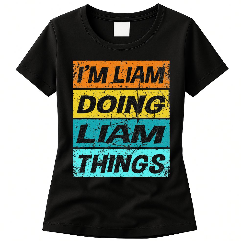 Retro Liam Name Personalized Liam Name Men Kids Womens T-Shirt