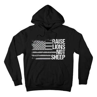 raise lions not sheep american patriotic lion Hoodie