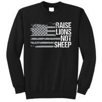 raise lions not sheep american patriotic lion Sweatshirt