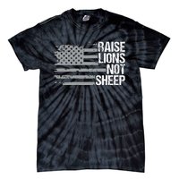 raise lions not sheep american patriotic lion Tie-Dye T-Shirt