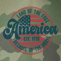 Retro Land Of The Free Because Of The Brave Legacy Tie Dye Trucker Hat