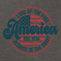 Retro Land Of The Free Because Of The Brave Cotton Canvas Backpack