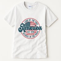 Retro Land Of The Free Because Of The Brave Tall T-Shirt