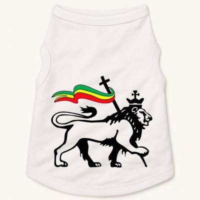 Rasta Lion Of Judah Rastafarian Reggae Lion And Christian Doggie Tank