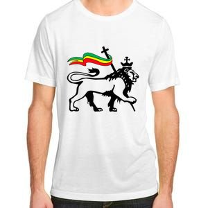 Rasta Lion Of Judah Rastafarian Reggae Lion And Christian Adult ChromaSoft Performance T-Shirt