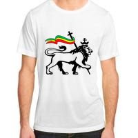 Rasta Lion Of Judah Rastafarian Reggae Lion And Christian Adult ChromaSoft Performance T-Shirt