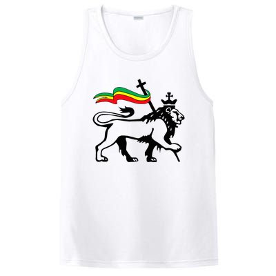 Rasta Lion Of Judah Rastafarian Reggae Lion And Christian PosiCharge Competitor Tank