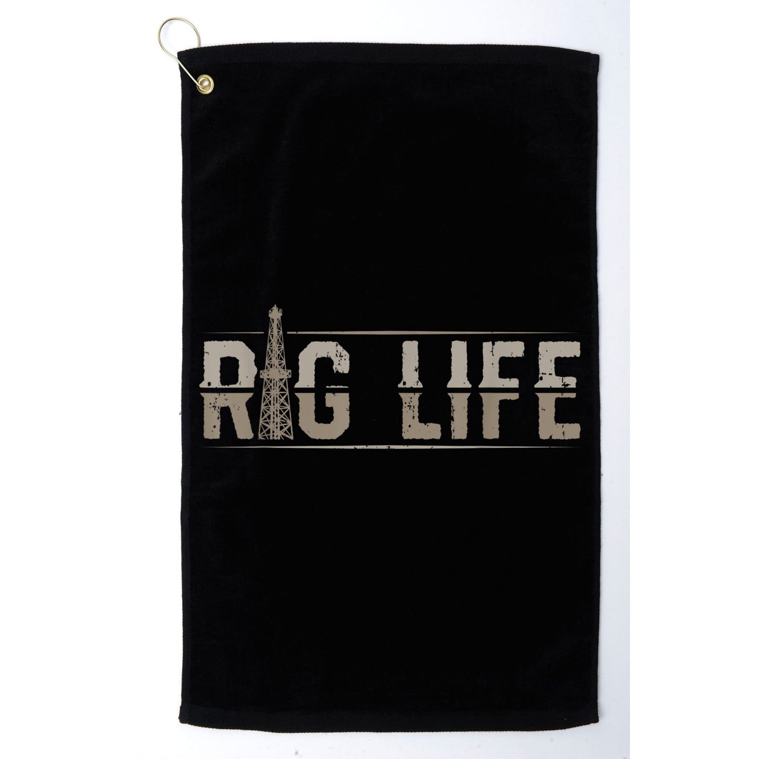 Rig Life Oilfield Workers Gifts Oil Rig Roughneck Golf Towel