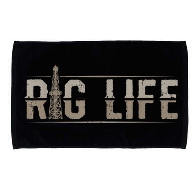 Rig Life Oilfield Workers Gifts Oil Rig Roughneck Microfiber Hand Towel