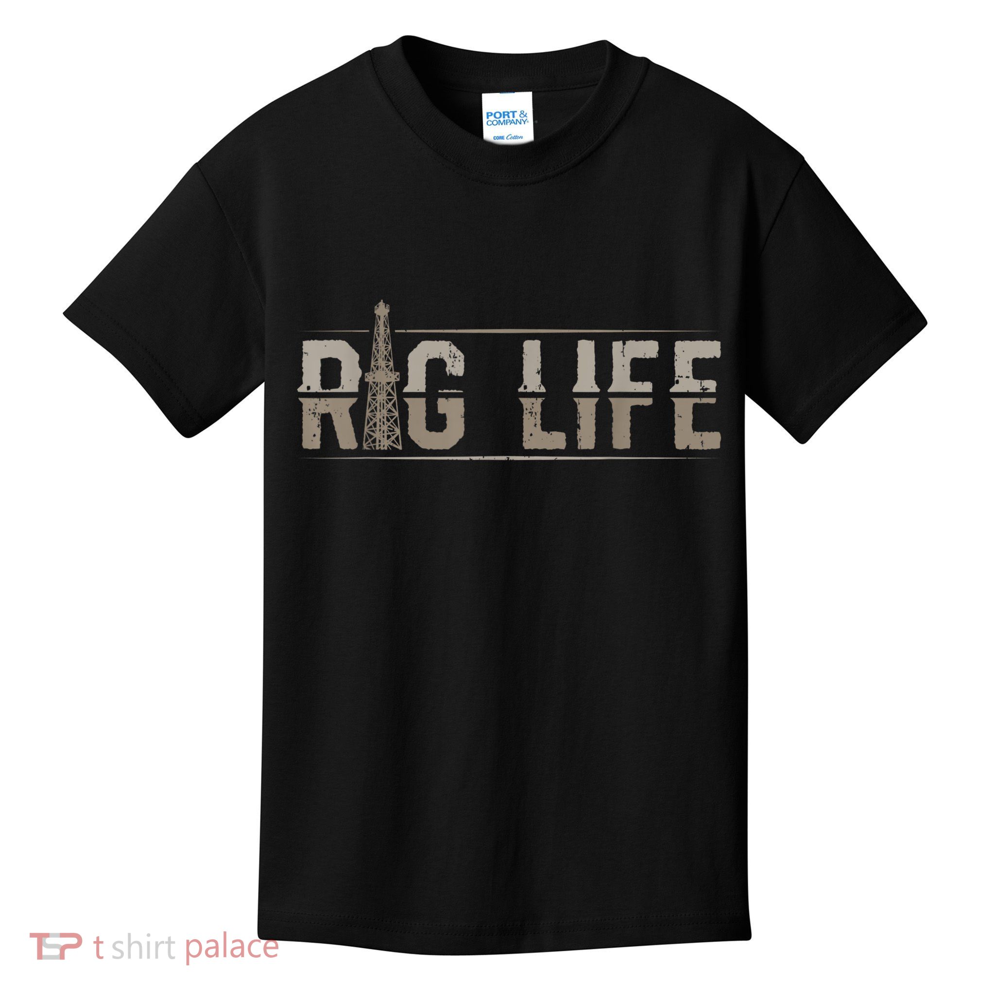 Rig Life Oilfield Workers Gifts Oil Rig Roughneck Kids T-Shirt