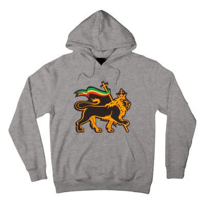 Rasta Lion Of Judah Pride Of Judaism Ethiopia And Christian Tall Hoodie