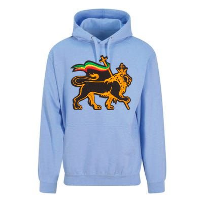 Rasta Lion Of Judah Pride Of Judaism Ethiopia And Christian Unisex Surf Hoodie