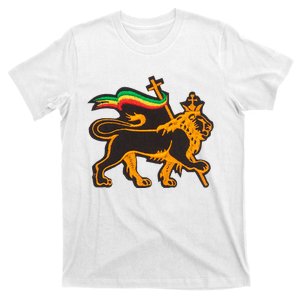 Rasta Lion Of Judah Pride Of Judaism Ethiopia And Christian T-Shirt