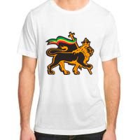 Rasta Lion Of Judah Pride Of Judaism Ethiopia And Christian Adult ChromaSoft Performance T-Shirt