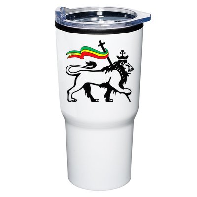 Rasta Lion Of Judah Rastafarian Reggae Lion And Christian Tumbler