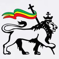 Rasta Lion Of Judah Rastafarian Reggae Lion And Christian Short Acrylic Beanie