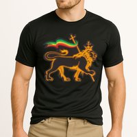 Rasta Lion Of Judah Pride Of Judaism Ethiopia And Christian Cooling Performance Crew T-Shirt