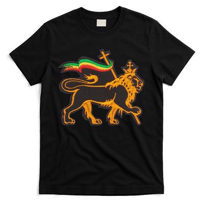 Rasta Lion Of Judah Pride Of Judaism Ethiopia And Christian T-Shirt