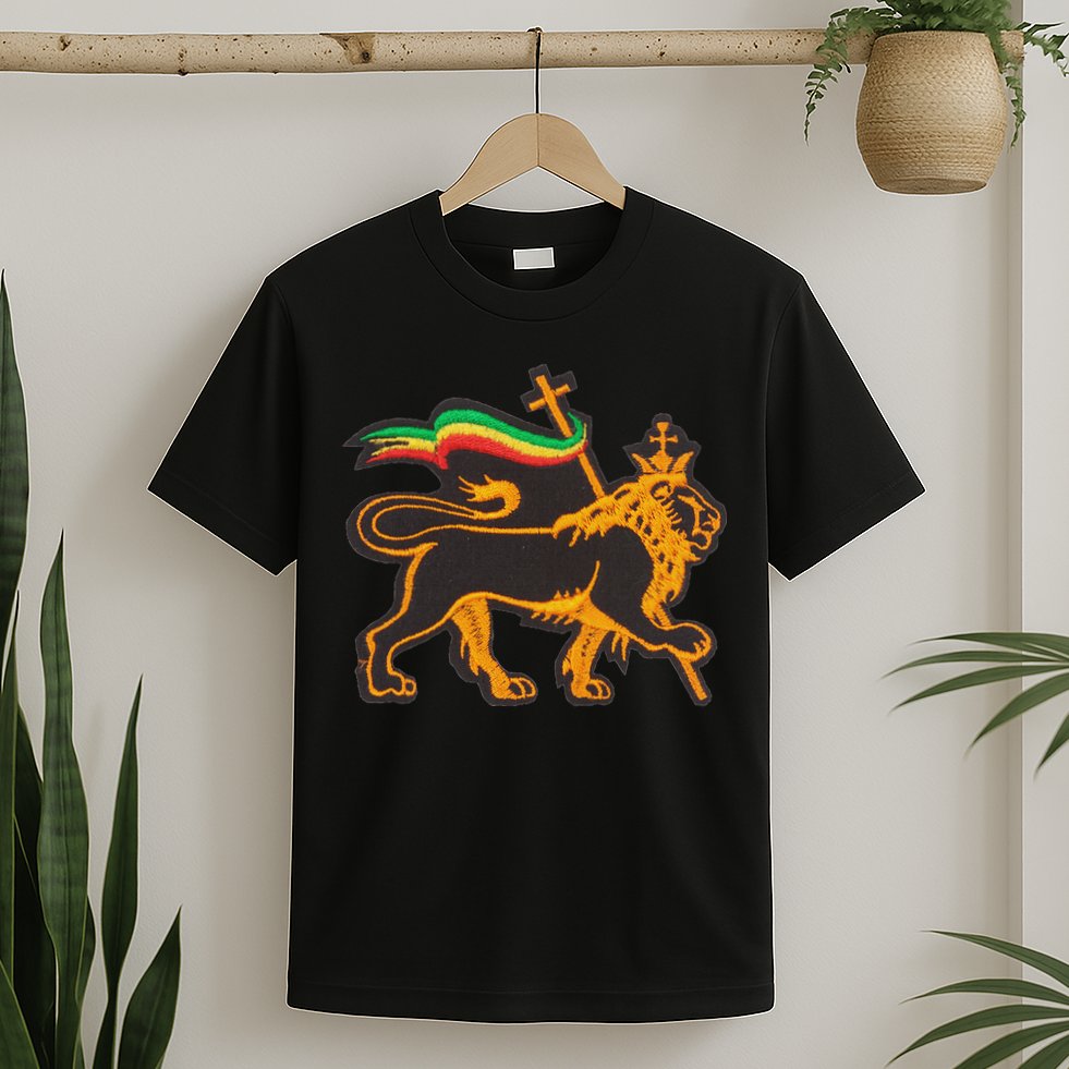 Rasta Lion Of Judah Pride Of Judaism Ethiopia And Christian T-Shirt