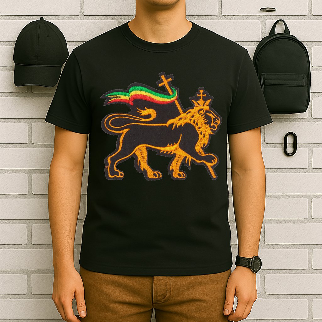 Rasta Lion Of Judah Pride Of Judaism Ethiopia And Christian T-Shirt