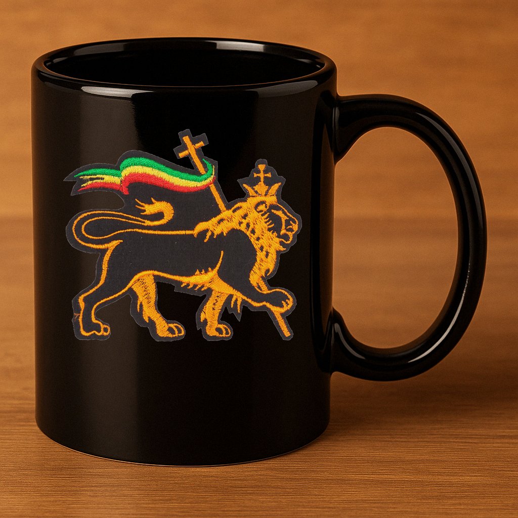 Rasta Lion Of Judah Pride Of Judaism Ethiopia And Christian 11oz C Handle Ceramic Mug