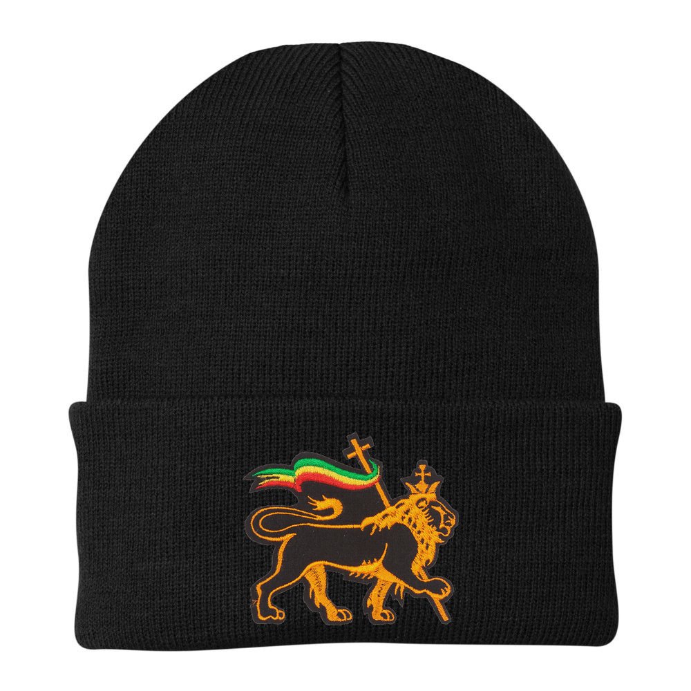 Rasta Lion Of Judah Pride Of Judaism Ethiopia And Christian Beanie