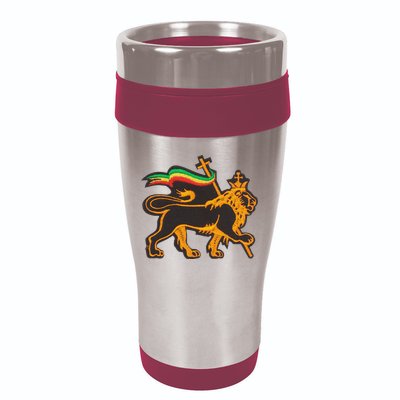 Rasta Lion Of Judah Pride Of Judaism Ethiopia And Christian 16oz Travel Tumbler