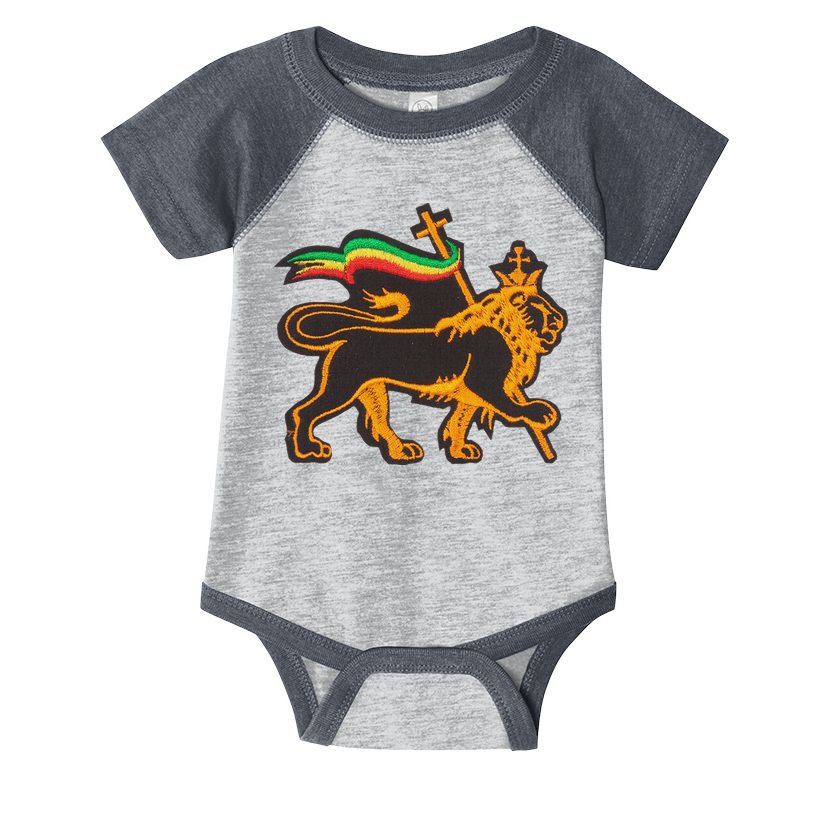 Rasta Lion Of Judah Pride Of Judaism Ethiopia And Christian Infant Baby Jersey Bodysuit