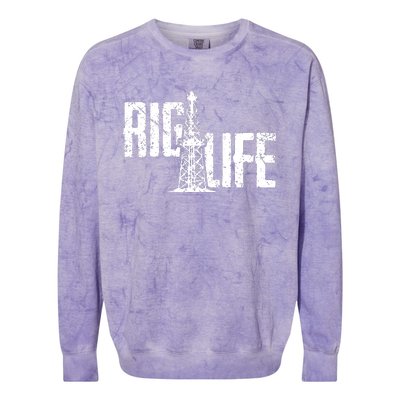 Rig Life Oilfield Colorblast Crewneck Sweatshirt