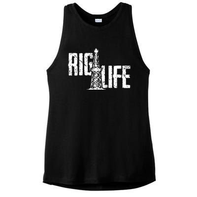 Rig Life Oilfield Ladies PosiCharge Tri-Blend Wicking Tank