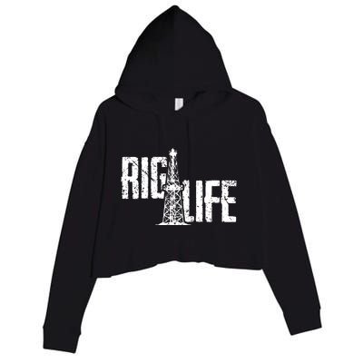 Rig Life Oilfield Crop Fleece Hoodie