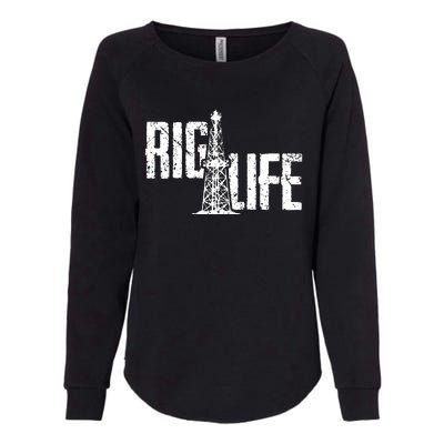 Rig Life Oilfield Womens California Wash Sweatshirt