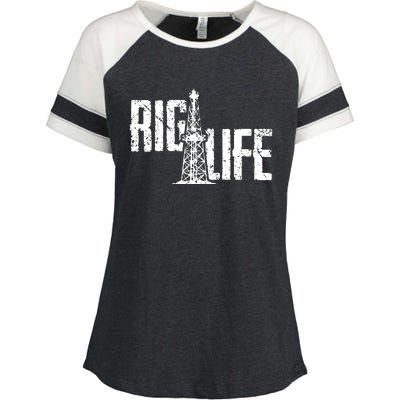 Rig Life Oilfield Enza Ladies Jersey Colorblock Tee