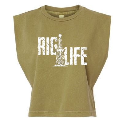 Rig Life Oilfield Garment-Dyed Women's Muscle Tee