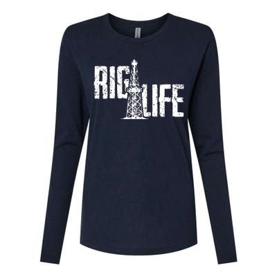 Rig Life Oilfield Womens Cotton Relaxed Long Sleeve T-Shirt