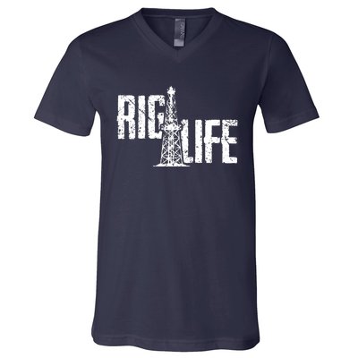 Rig Life Oilfield V-Neck T-Shirt