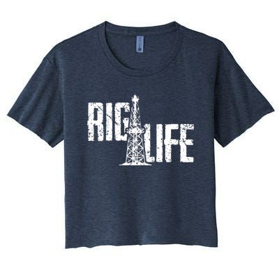 Rig Life Oilfield Women's Crop Top Tee