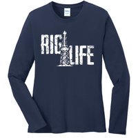 Rig Life Oilfield Ladies Long Sleeve Shirt