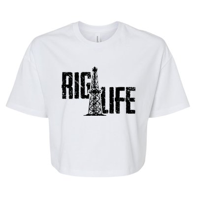 Rig Life Oilfield Bella+Canvas Jersey Crop Tee