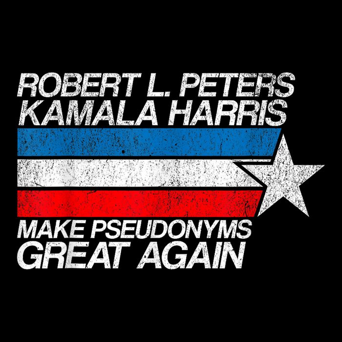 Robert L Peters Make Pseudonyms Great Again Anti Biden Drawstring Bag