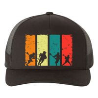 Retro Lacrosse Players Lax Stick Vintage Lacrosse Yupoong Adult 5-Panel Trucker Hat