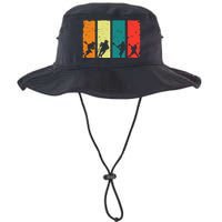 Retro Lacrosse Players Lax Stick Vintage Lacrosse Legacy Cool Fit Booney Bucket Hat