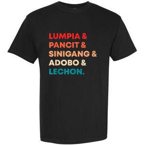 Retro Lumpia Pancit Sinigang Adobo Lechon Filipino Filipina Garment-Dyed Heavyweight T-Shirt