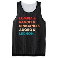 Retro Lumpia Pancit Sinigang Adobo Lechon Filipino Filipina Mesh Reversible Basketball Jersey Tank