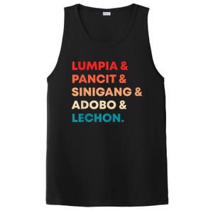 Retro Lumpia Pancit Sinigang Adobo Lechon Filipino Filipina PosiCharge Competitor Tank