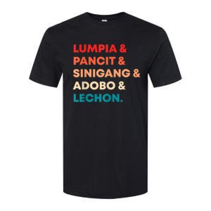 Retro Lumpia Pancit Sinigang Adobo Lechon Filipino Filipina Softstyle CVC T-Shirt